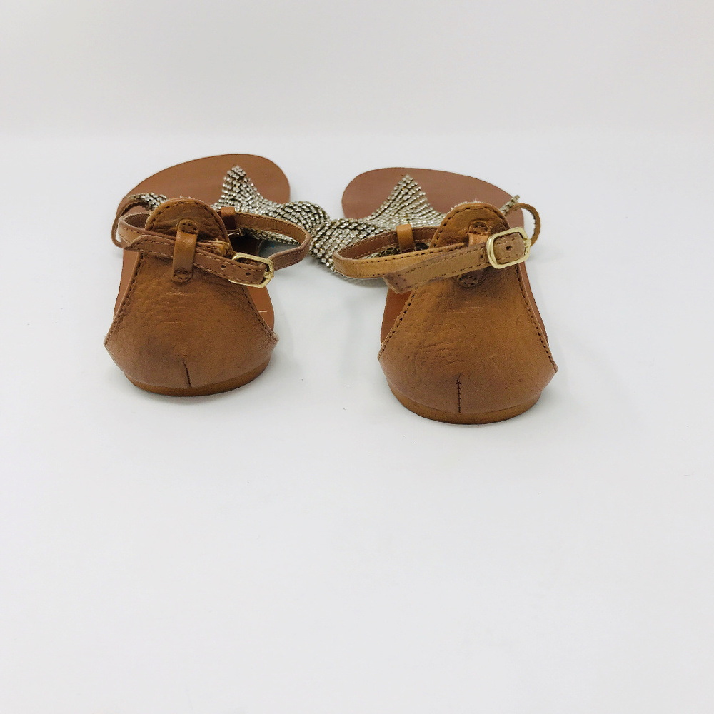 Steve Madden Rhinestone Shineyy Sandals Cognac - Picture 5 of 7